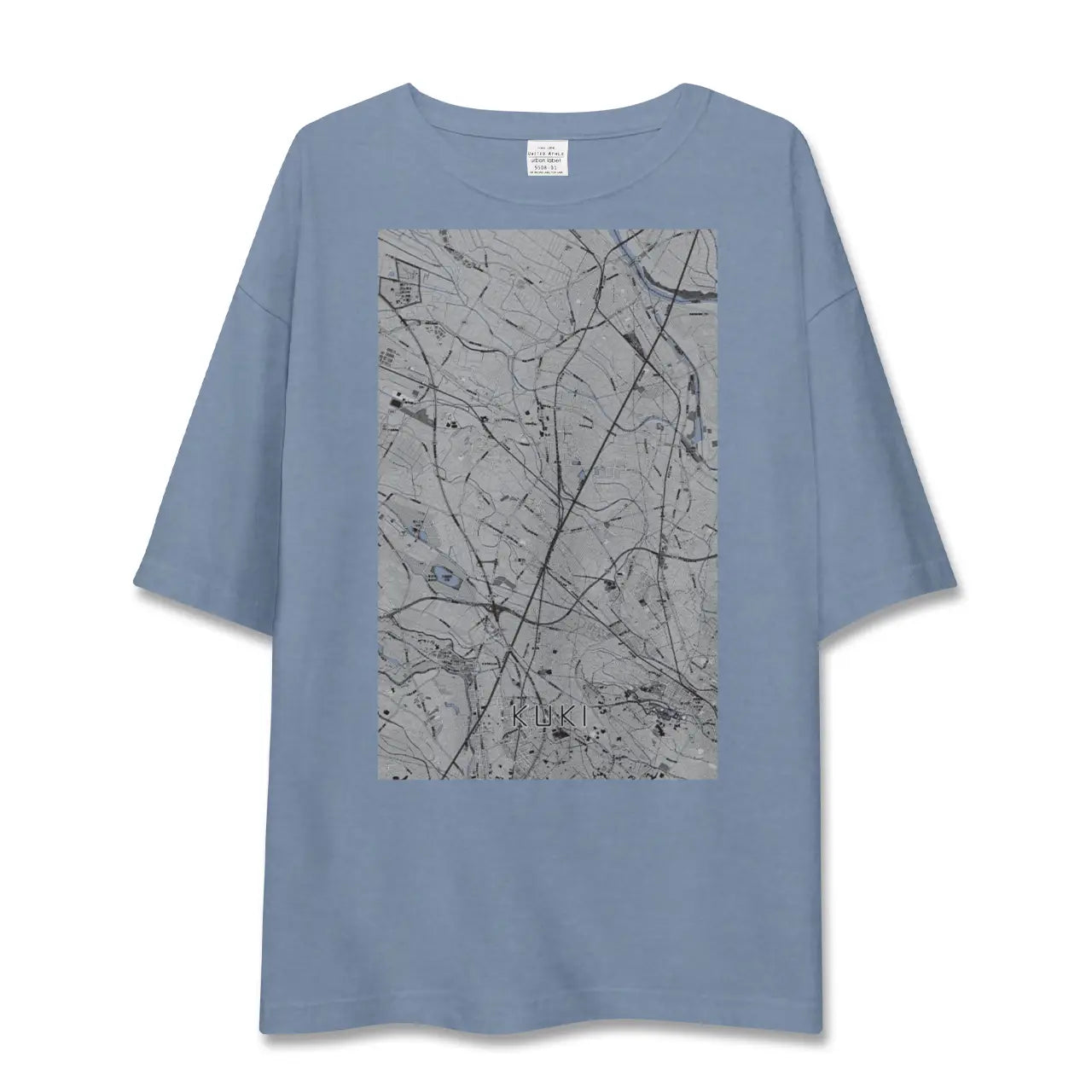 【久喜（埼玉県）】地図柄ビッグシルエットTシャツ
