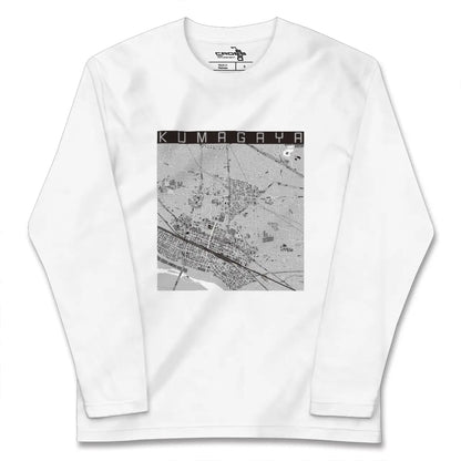 【熊谷（埼玉県）】地図柄ロングスリーブTシャツ
