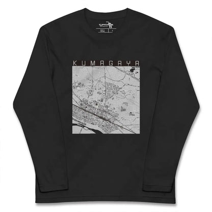 【熊谷（埼玉県）】地図柄ロングスリーブTシャツ