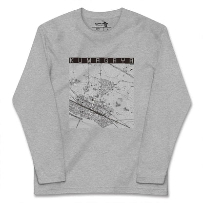 【熊谷（埼玉県）】地図柄ロングスリーブTシャツ