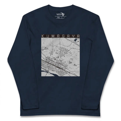 【熊谷（埼玉県）】地図柄ロングスリーブTシャツ