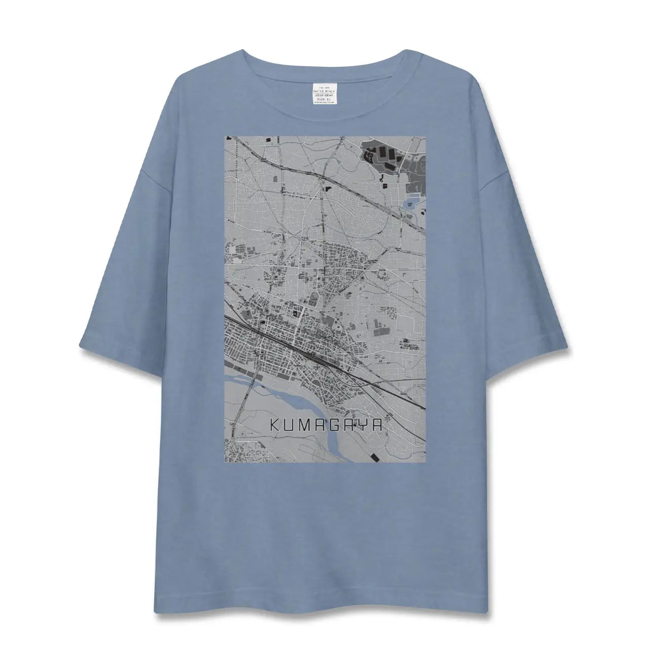 【熊谷（埼玉県）】地図柄ビッグシルエットTシャツ