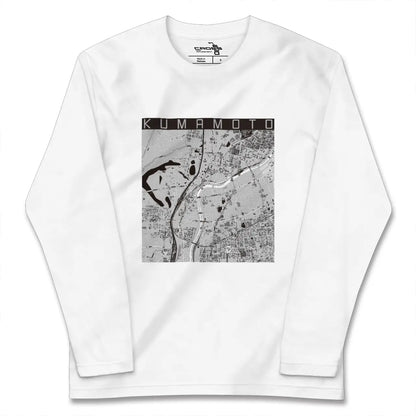 【熊本（熊本県）】地図柄ロングスリーブTシャツ