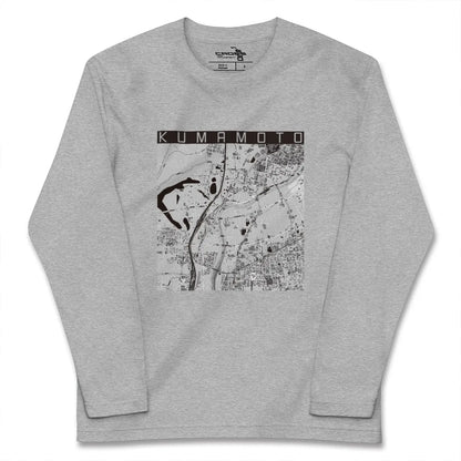 【熊本（熊本県）】地図柄ロングスリーブTシャツ