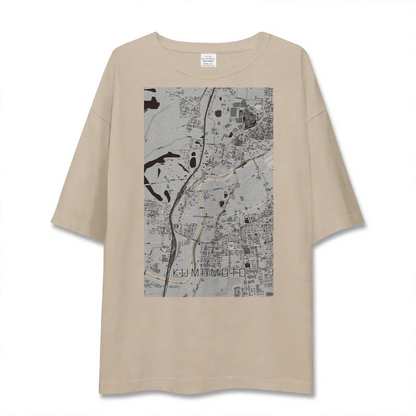【熊本（熊本県）】地図柄ビッグシルエットTシャツ