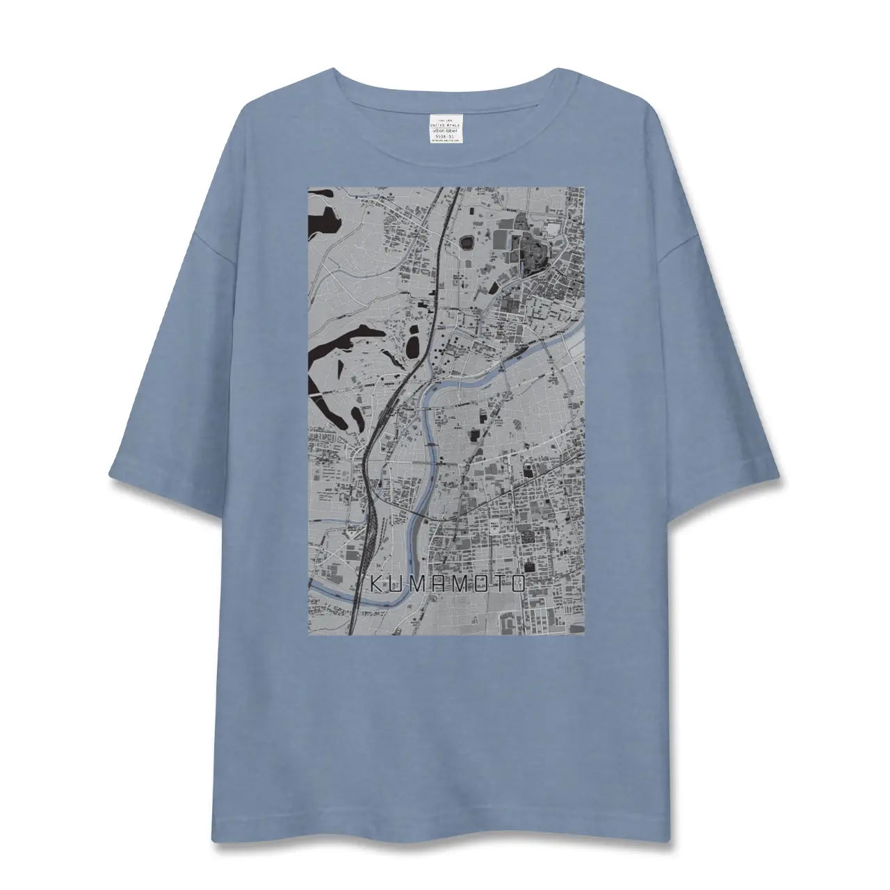 【熊本（熊本県）】地図柄ビッグシルエットTシャツ