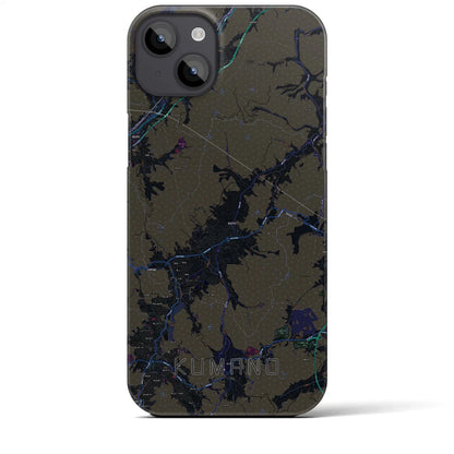 【熊野（広島県）】地図柄iPhoneケース（バックカバータイプ）