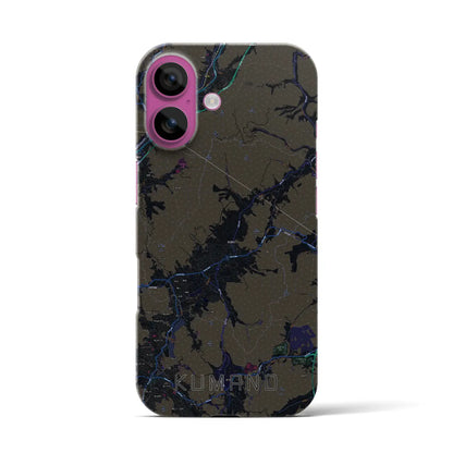 【熊野（広島県）】地図柄iPhoneケース（バックカバータイプ）