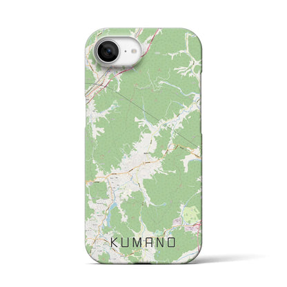 【熊野（広島県）】地図柄iPhoneケース（バックカバータイプ）