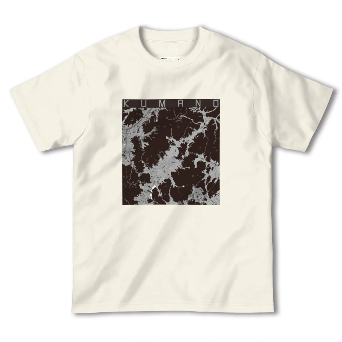 【熊野（広島県）（広島県）】地図柄ヘビーウェイトTシャツ