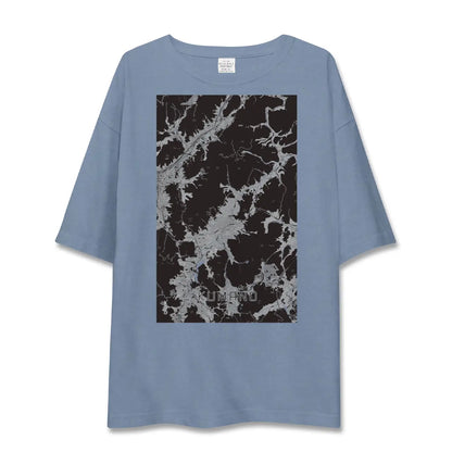 【熊野（広島県）（広島県）】地図柄ビッグシルエットTシャツ