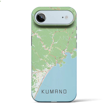 【熊野（三重県）】地図柄iPhoneケース（バックカバータイプ）