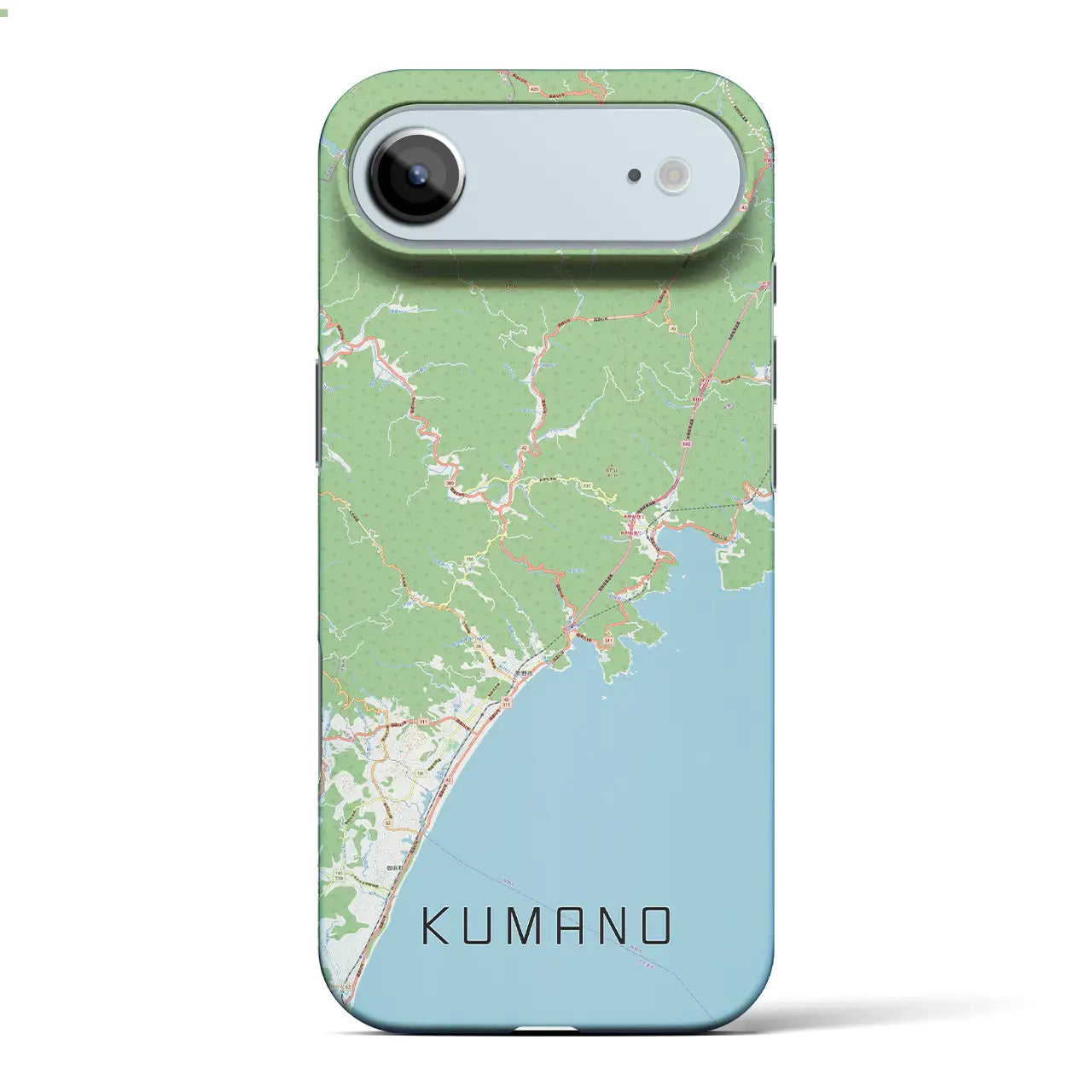 【熊野（三重県）】地図柄iPhoneケース（バックカバータイプ）