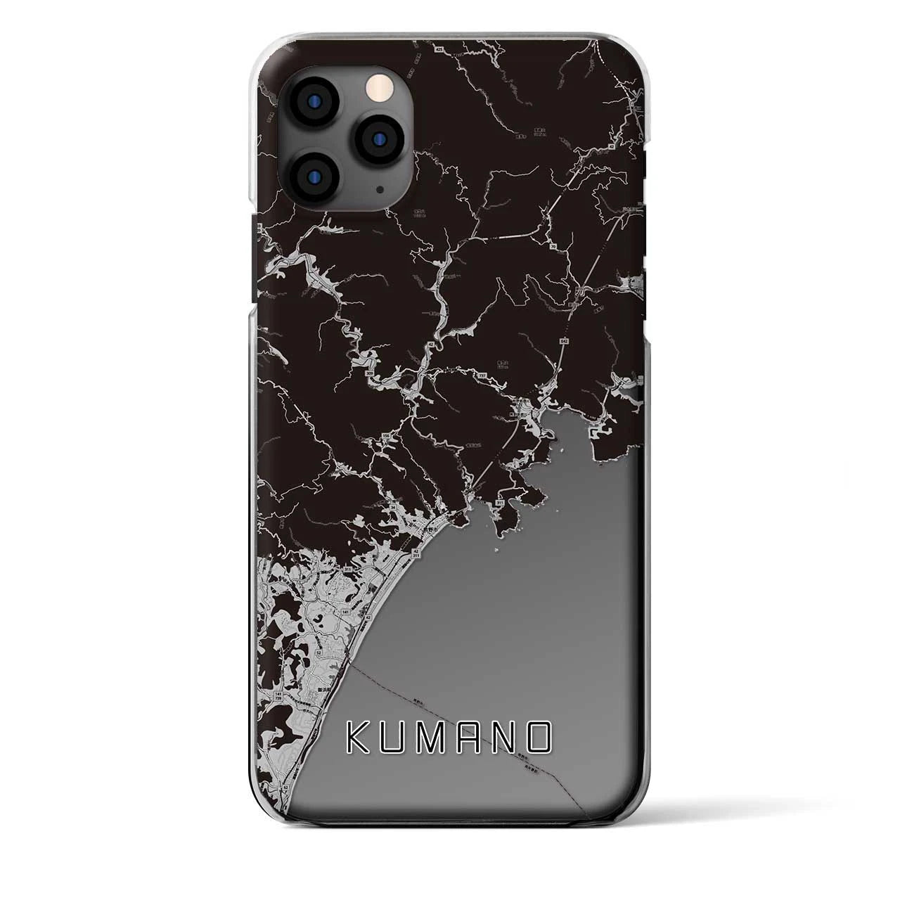 【熊野（三重県）】地図柄iPhoneケース（クリアタイプ）