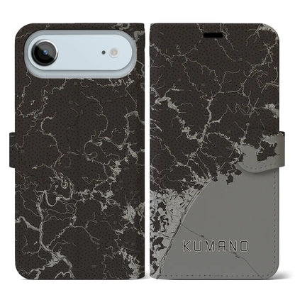 【熊野（三重県）】地図柄iPhoneケース（手帳タイプ）