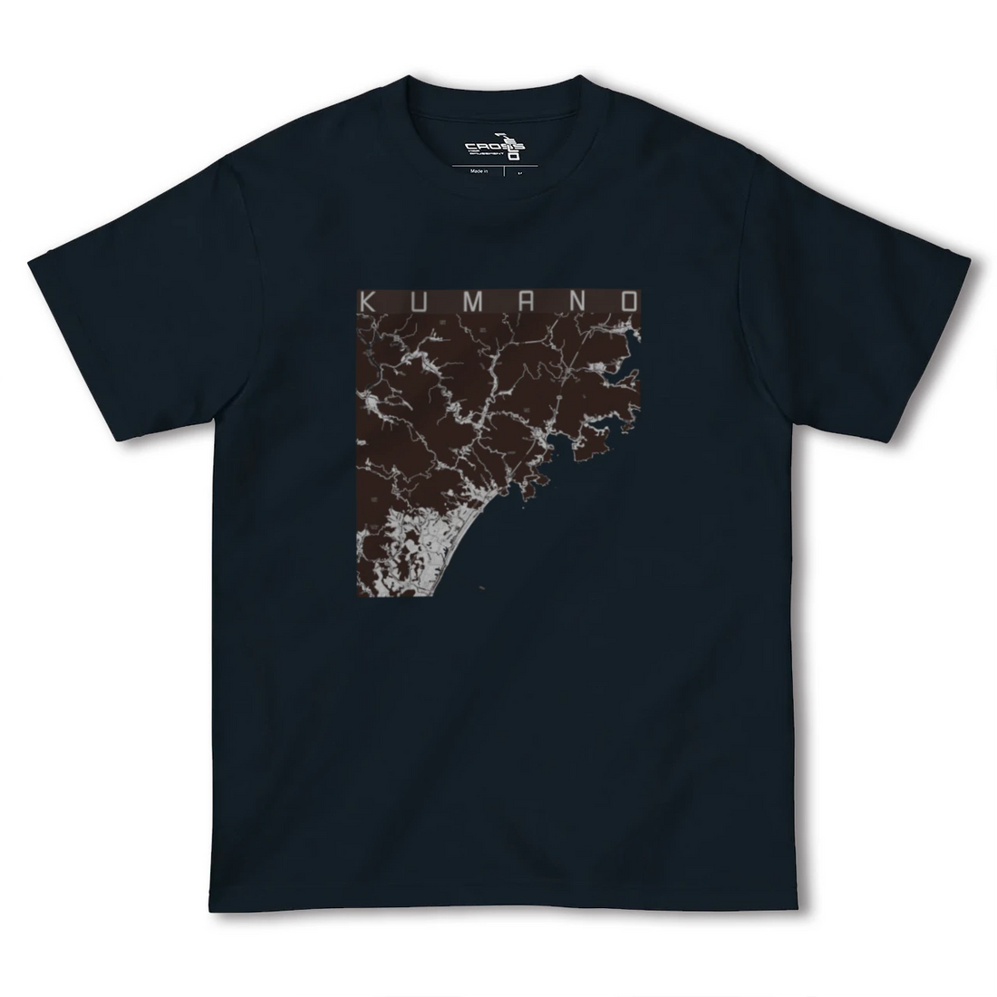 【熊野（三重県）】地図柄ヘビーウェイトTシャツ