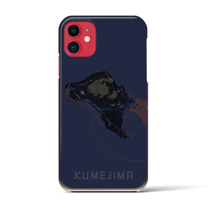 【久米島（沖縄県）】地図柄iPhoneケース（バックカバータイプ）