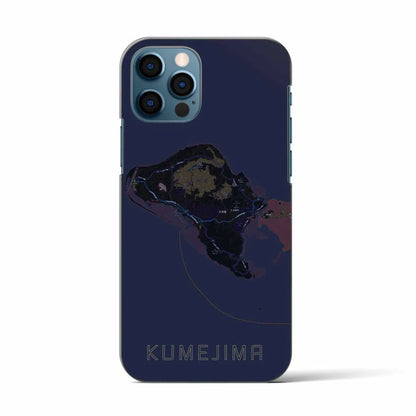 【久米島（沖縄県）】地図柄iPhoneケース（バックカバータイプ）