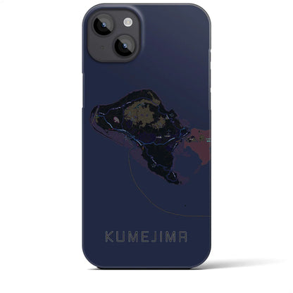 【久米島（沖縄県）】地図柄iPhoneケース（バックカバータイプ）