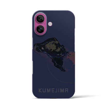 【久米島（沖縄県）】地図柄iPhoneケース（バックカバータイプ）