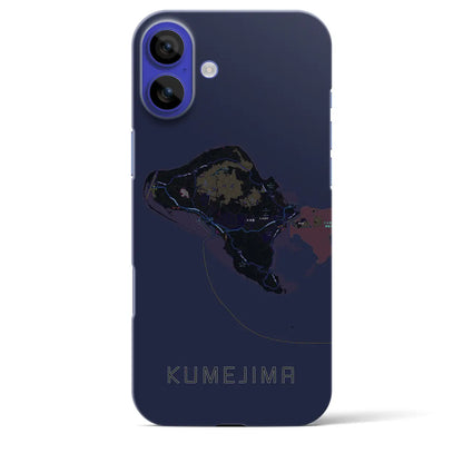 【久米島（沖縄県）】地図柄iPhoneケース（バックカバータイプ）