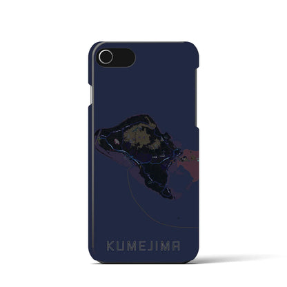 【久米島（沖縄県）】地図柄iPhoneケース（バックカバータイプ）