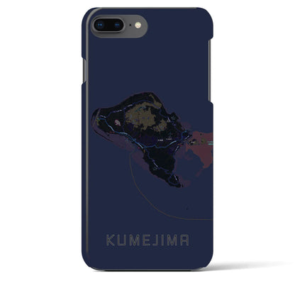 【久米島（沖縄県）】地図柄iPhoneケース（バックカバータイプ）