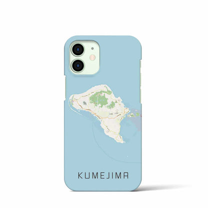 【久米島（沖縄県）】地図柄iPhoneケース（バックカバータイプ）