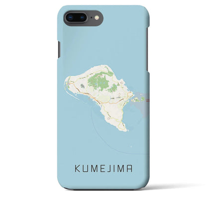 【久米島（沖縄県）】地図柄iPhoneケース（バックカバータイプ）
