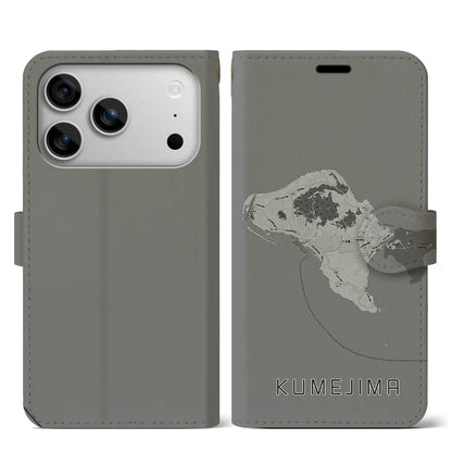 【久米島（沖縄県）】地図柄iPhoneケース（手帳タイプ）