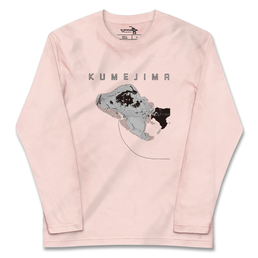 【久米島(沖縄県)】地図柄ロングスリーブTシャツ