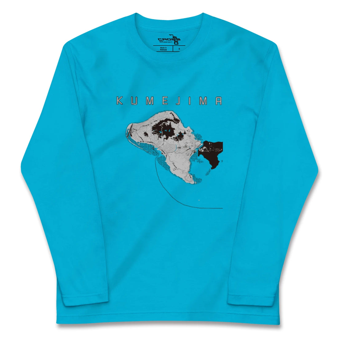 【久米島(沖縄県)】地図柄ロングスリーブTシャツ