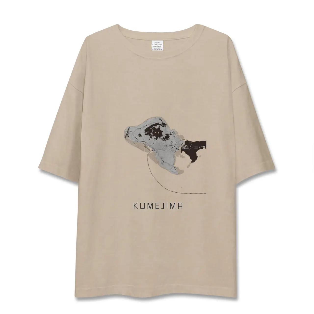 【久米島（沖縄県）】地図柄ビッグシルエットTシャツ