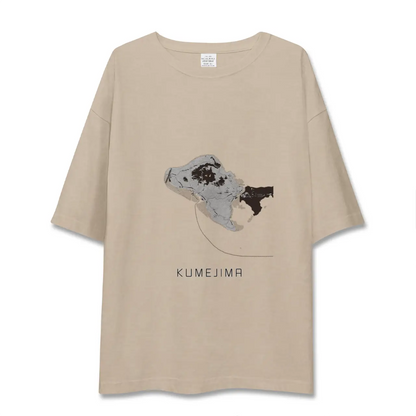 【久米島（沖縄県）】地図柄ビッグシルエットTシャツ