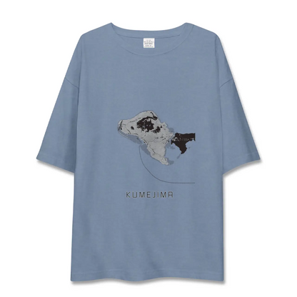 【久米島（沖縄県）】地図柄ビッグシルエットTシャツ