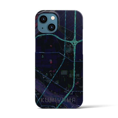 【久御山（京都府）】地図柄iPhoneケース（バックカバータイプ）