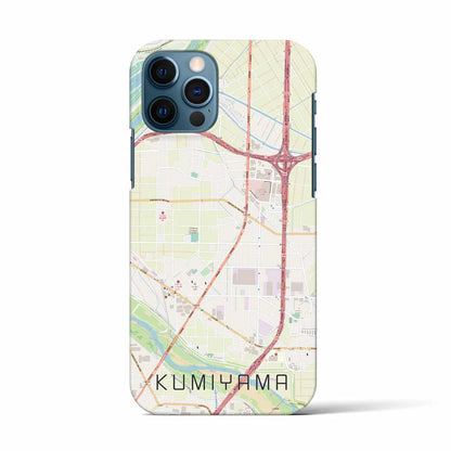 【久御山（京都府）】地図柄iPhoneケース（バックカバータイプ）