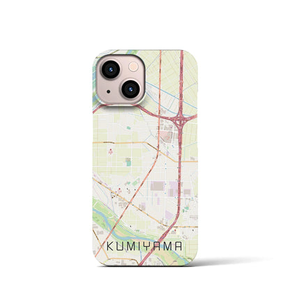 【久御山（京都府）】地図柄iPhoneケース（バックカバータイプ）