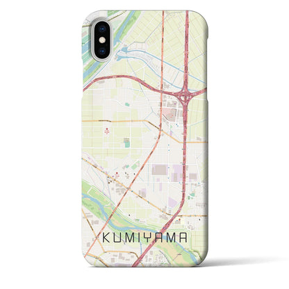 【久御山（京都府）】地図柄iPhoneケース（バックカバータイプ）