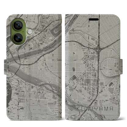 【久御山（京都府）】地図柄iPhoneケース（手帳タイプ）