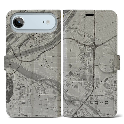 【久御山（京都府）】地図柄iPhoneケース（手帳タイプ）