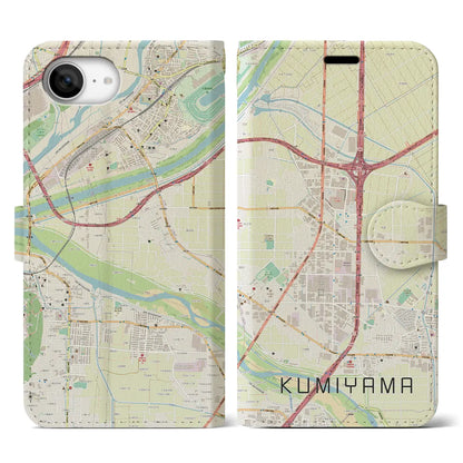 【久御山（京都府）】地図柄iPhoneケース（手帳タイプ）