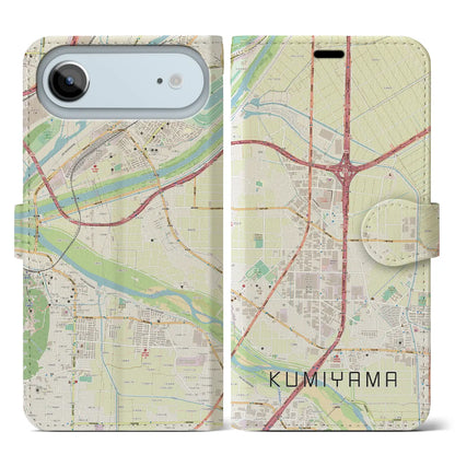 【久御山（京都府）】地図柄iPhoneケース（手帳タイプ）