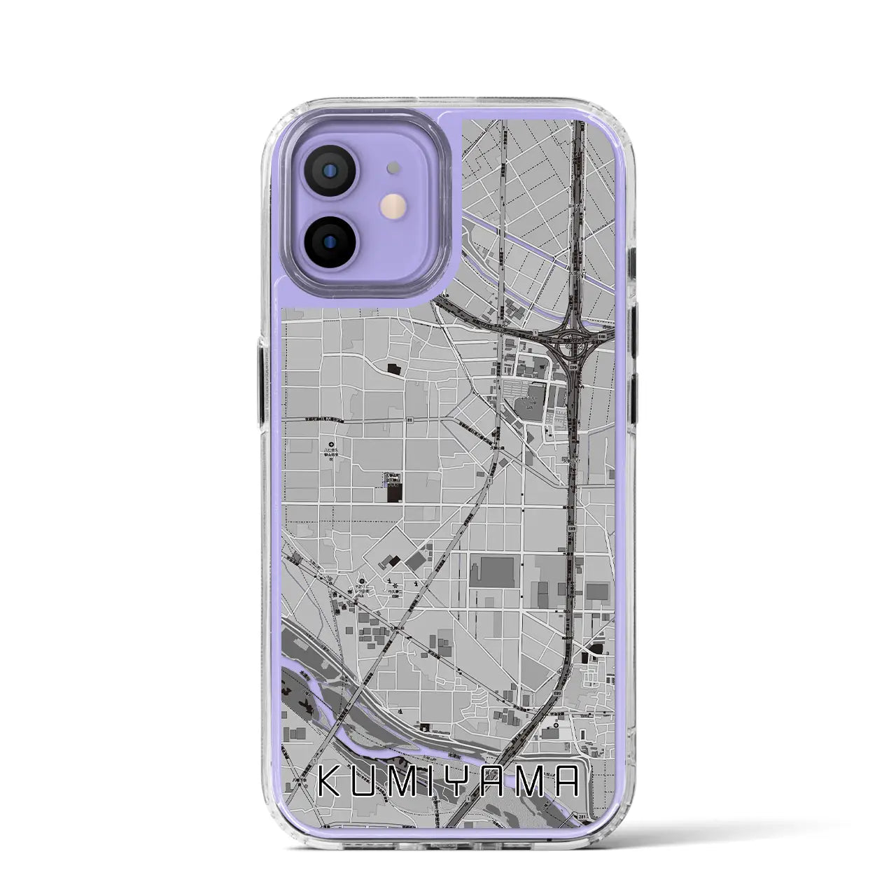 【久御山（京都府）】地図柄iPhoneケース（MagSafeタイプ）