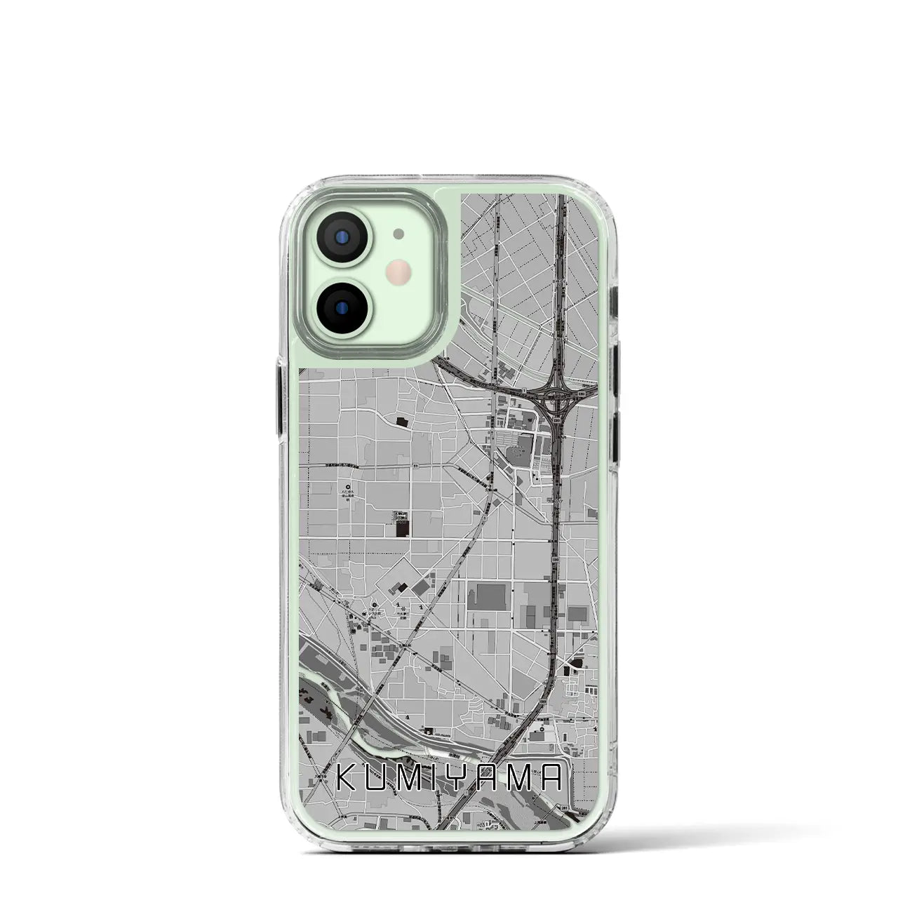 【久御山（京都府）】地図柄iPhoneケース（MagSafeタイプ）