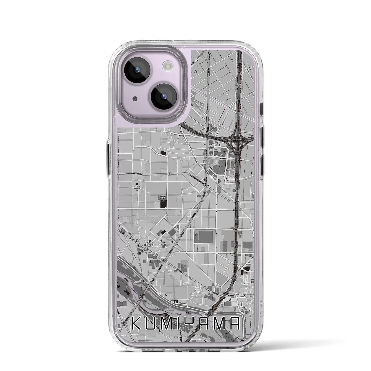 【久御山（京都府）】地図柄iPhoneケース（MagSafeタイプ）