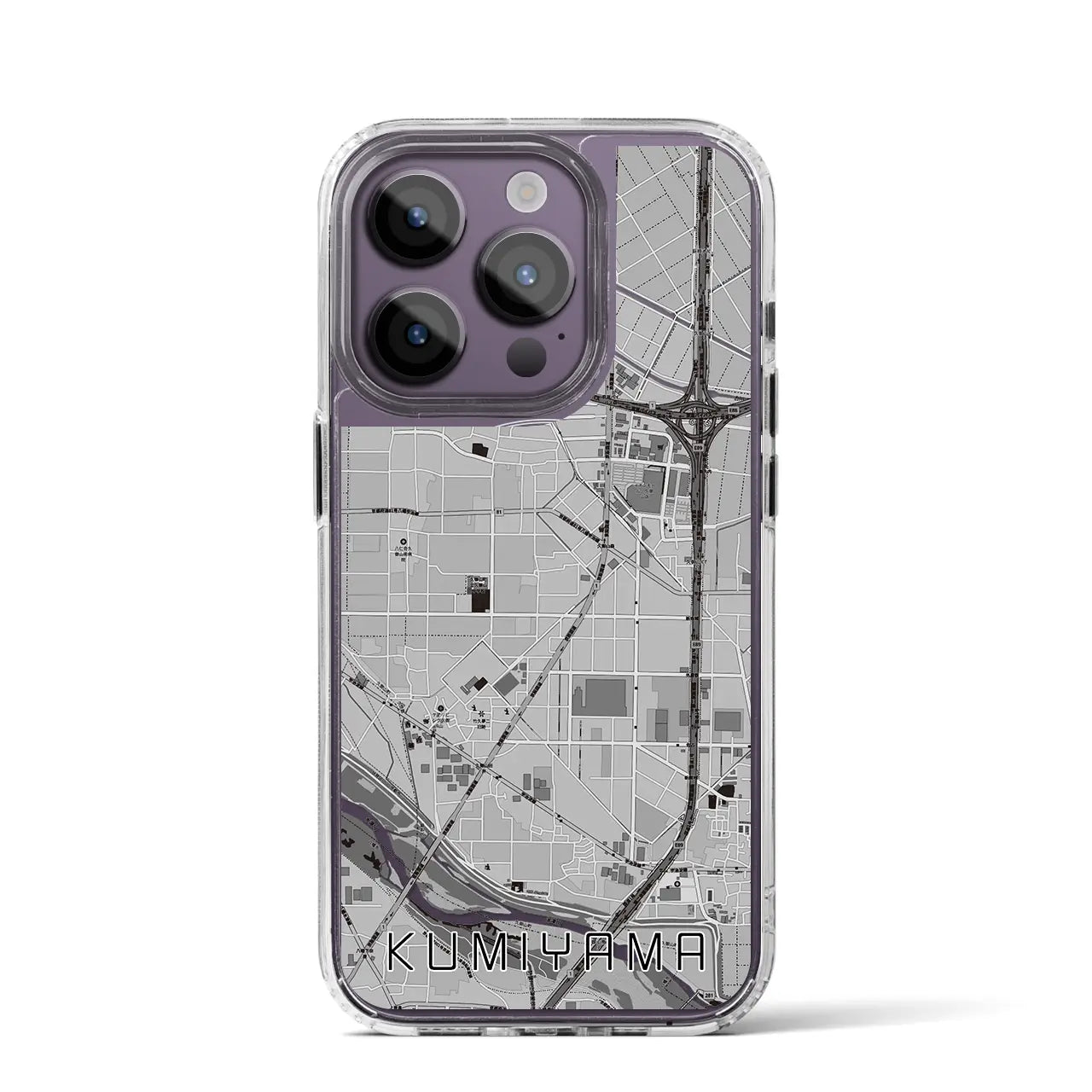 【久御山（京都府）】地図柄iPhoneケース（MagSafeタイプ）