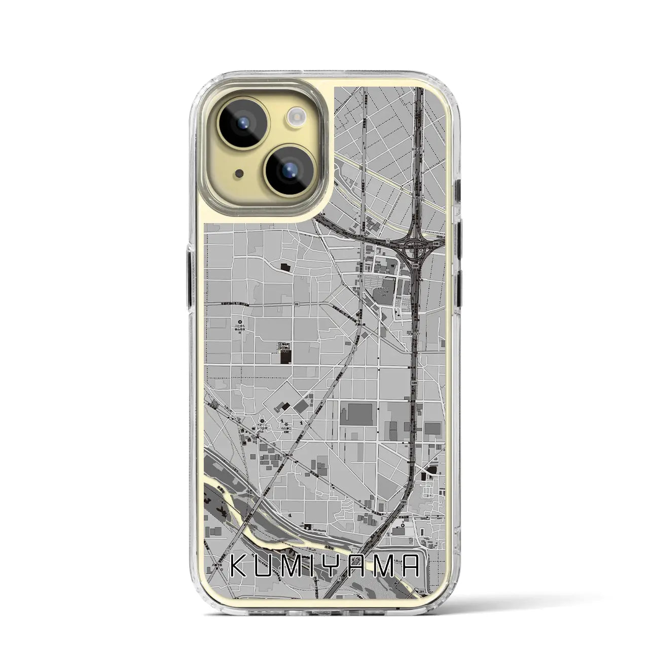 【久御山（京都府）】地図柄iPhoneケース（MagSafeタイプ）