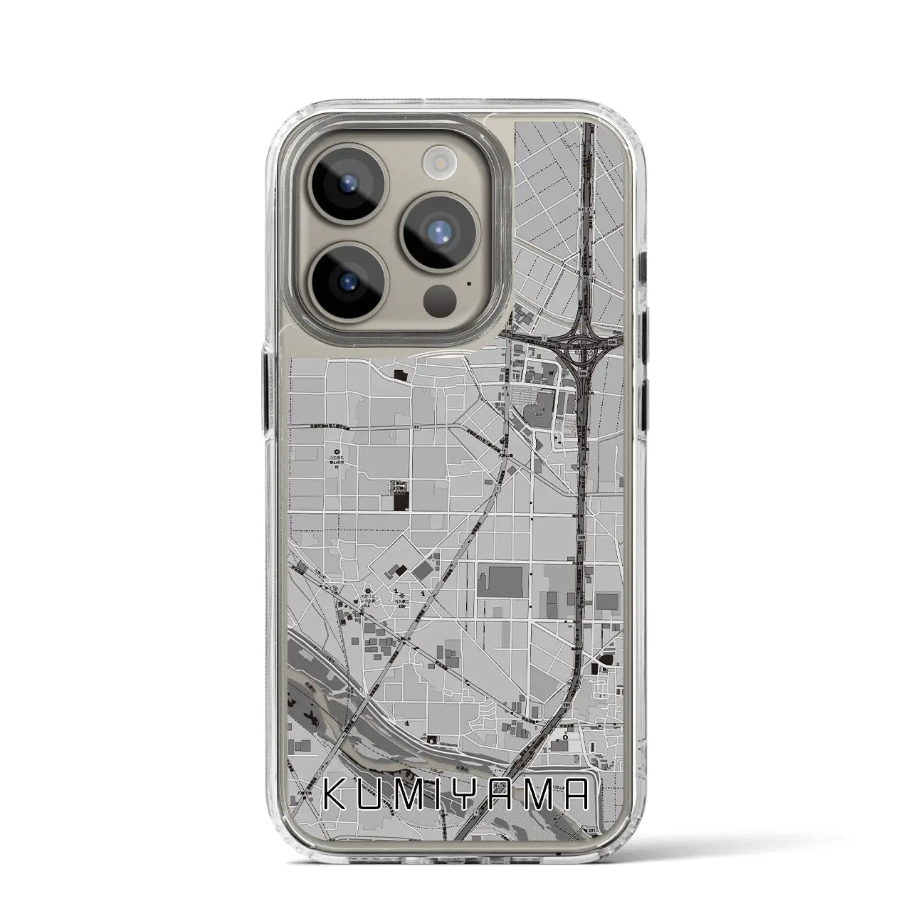 【久御山（京都府）】地図柄iPhoneケース（MagSafeタイプ）