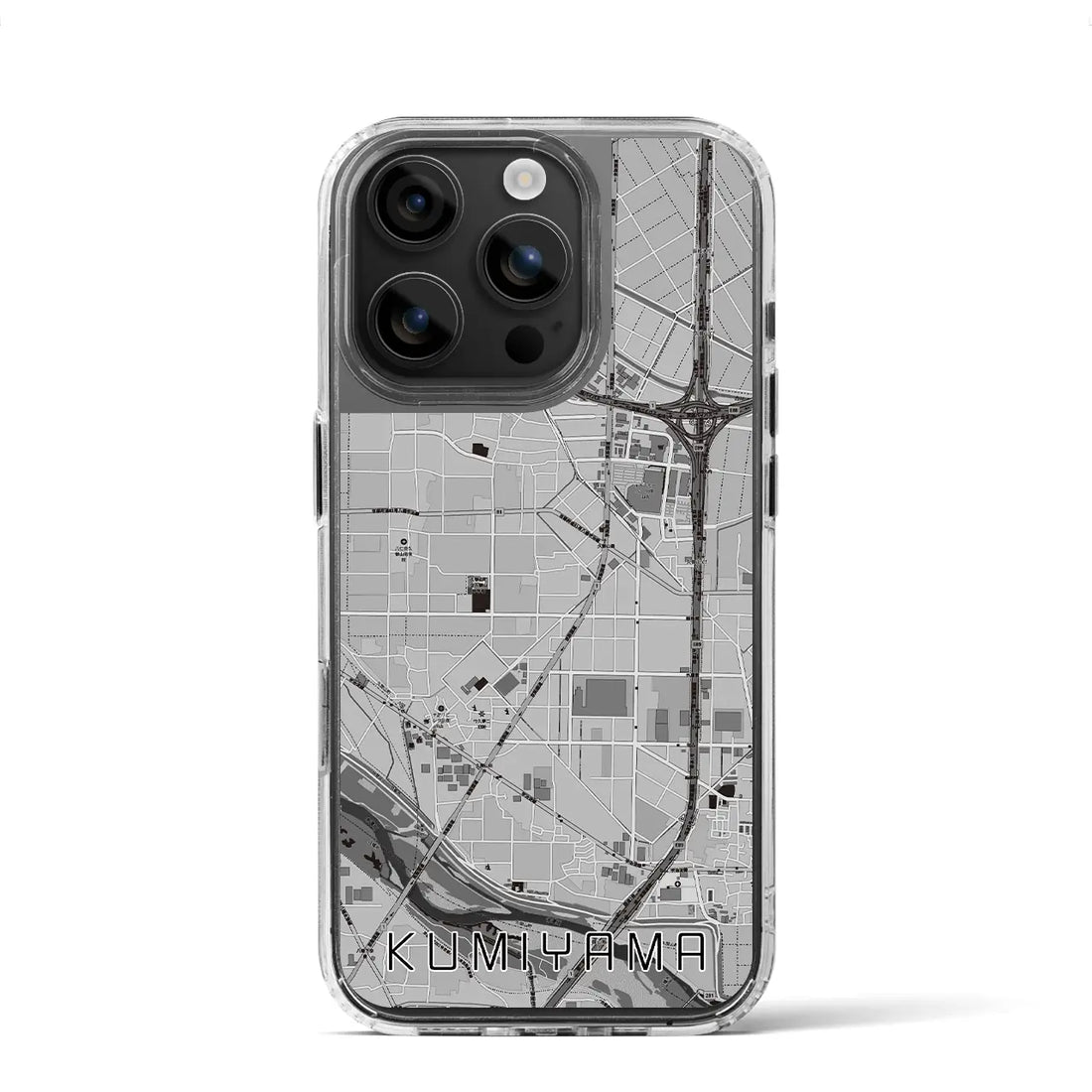 【久御山（京都府）】地図柄iPhoneケース（MagSafeタイプ）